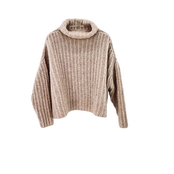 Free people cream Chunky turtleneck size xs - Picture 6 of 6